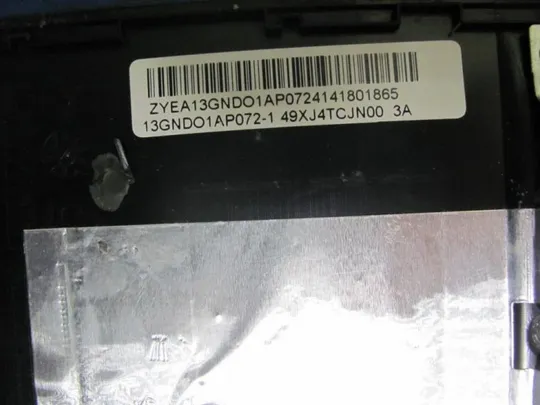 №125-1 Кришка панель палмрест та тачпад 13GNDO1AP072-1 для ASUS X75 оригінал Характеристики