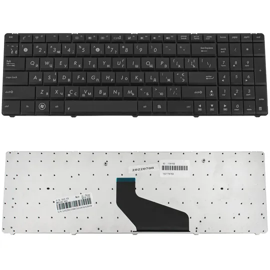 Клавіатура для ноутбука ASUS (A53U, A53Ta, K53Be, K53U, K53Z, K53Ta, K73Be, K73Ta, X53Be, X53Ta, X53U, X73Ta) ukr, black Ціна