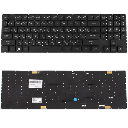 фото, Клавіатура для ноутбука ASUS (G733 series) rus, black, без фрейму, підсвічування клавіш (Per key) (2021)