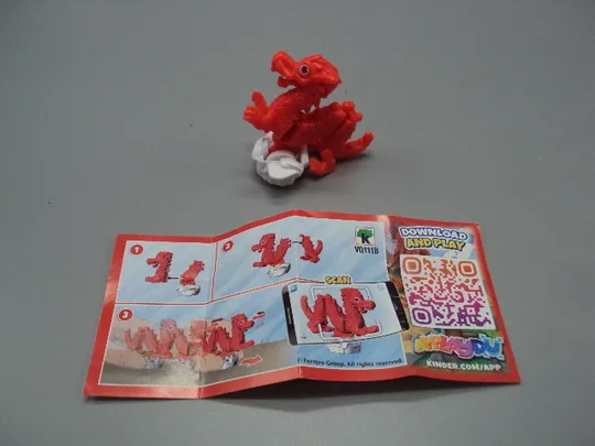 Фигурка киндер сюрприз VQ111B Ferrero дракон едет №18615л Ціна