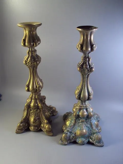 Подсвечники пара подсвечник Варшава высота 25-26 см лот 2 шт (№1525) №10626 Де купити