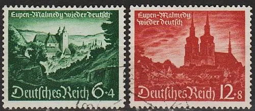 1940 - Рейх - Ейпен і Малмеді Mi.748-49  _7.50 € Ціна