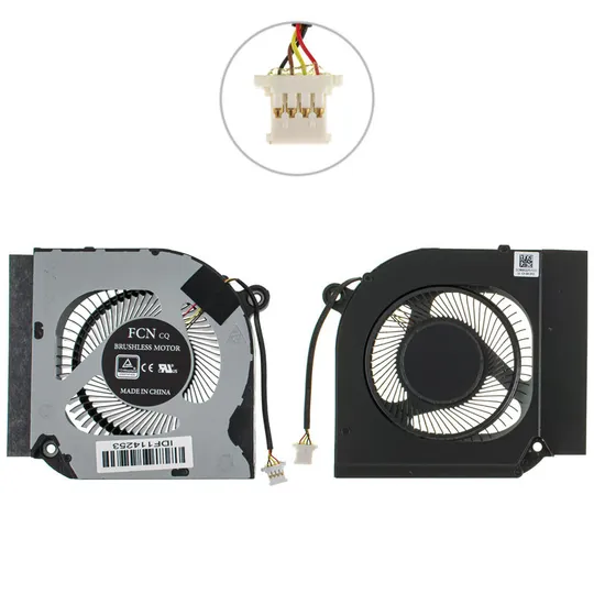 Оригінальний вентилятор для ноутбука ACER NITRO 5 AN517-52, AN515-44, AN515-55, (CPU FAN), З КРИШКОЮ, 4pin (23.Q7KN2.001) (Кулер) Ціна