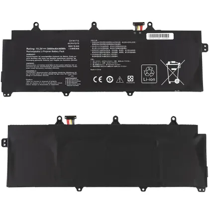 фото, Батарея для ноутбука ASUS C41N1712 (Zephyrus: GX501VI, GX501VIK, GX501VSK series) 15.4V 3000mAh Black (0B200-02380100)