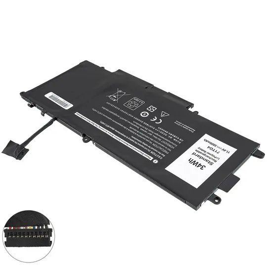 Купити Батарея для ноутбука DELL 71TG4 (Latitude: 5289, 7390) 11.4V, 3000mAh, Black