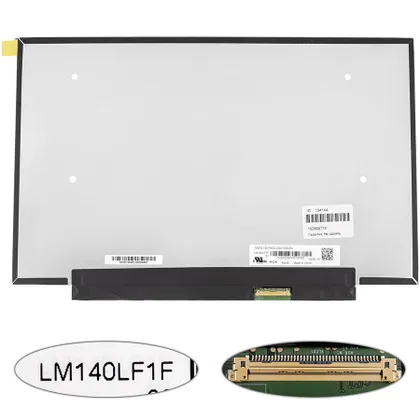 фото, Матрица 14.0" LM140LF1F02 (1920*1080, 40pin(eDP, 144Hz, IPS, 300cd/m2), LED, SLIM (без планок и ушек), матовые, разъем справа