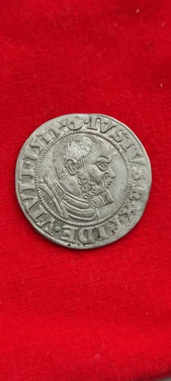 Монета серебряный  грош Альбрехта Пруссия 1,8 грамм 1534год ap347 Ціна