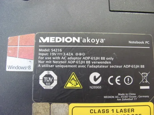 3960 MEDION AKOYA S4216 I3-3217U 4GB 1TB НІМЕЧЧИНА Недорого