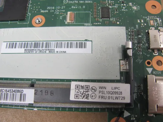 873-3 материнська плата BX270 NM-B061 01LW729 i5-6300U для Lenovo Thinkpad X270  оригінал Торговий майданчик