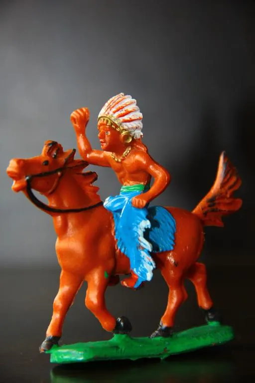 индеец ГДР №089 РАНЕНЫЙ МЕДВЕДЬ на коне №311 Фрихольд Фишер состояние ЛЮКС!! Ціна