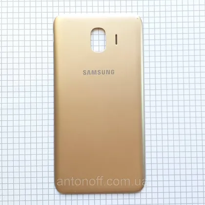 фото, Задня кришка Samsung J400F Galaxy J4 2018 для телефона оригінал з розборки Gold