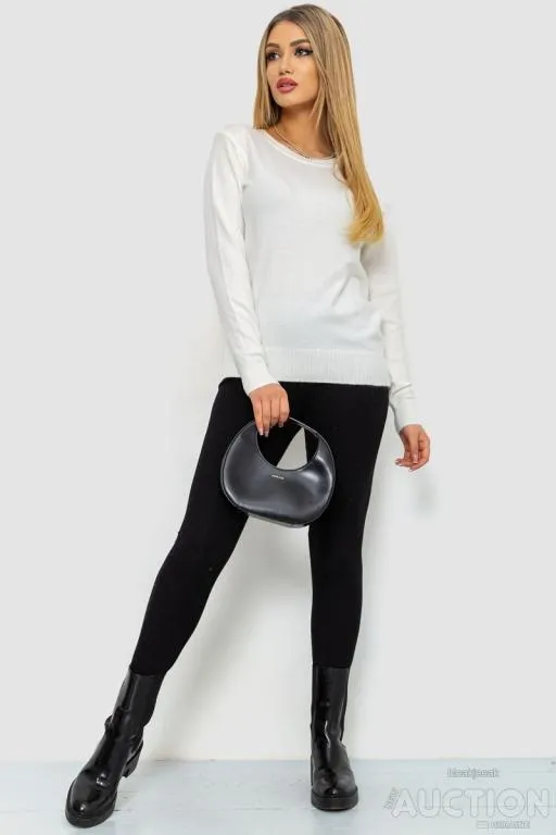 Купити Кофта женский однотонный повседневный, цвет молочный, 244R2033