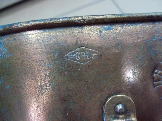 Котелок армейский РИА клеймо орел ПБ И С. ПК 1912 СОЗ царский медь целый без дыр высота 13 см №10107 Де купити