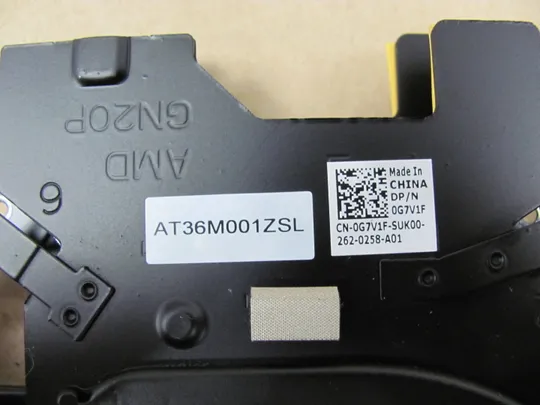 778-3 система охолодження 0G7V1F AT36M001ZFL AT36M001ZCL для Dell Inspiron G15 5511 5515 оригінал Характеристики