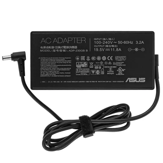 Оригінальний блок живлення для ноутбука ASUS 19.5V, 11.8A, 230W, 6.0*3.7мм-PIN, black, RECTANGULAR З аукціону