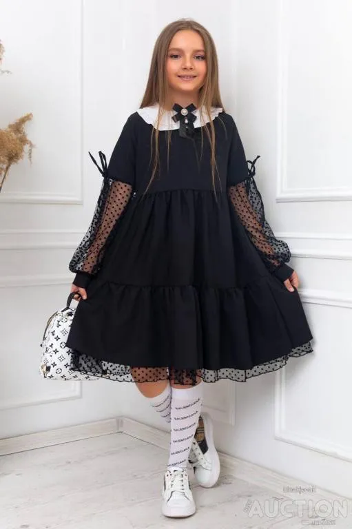 Сукня для дівчинки колір чорний Ціна