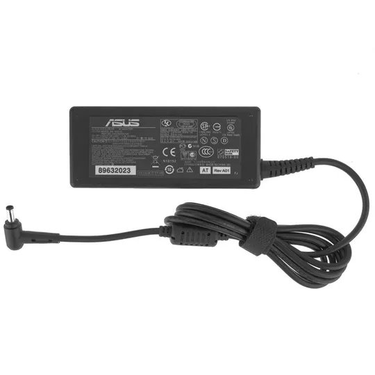 Блок живлення для ноутбука ASUS 19V, 3.42A, 65W, 4.5*3.0-PIN, 3 hole, L-подібний роз'єм, black, RECTANGULAR З аукціону