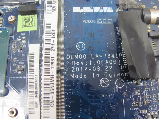 699-43 материнська плата QLM00 LA-7841P SR0N6  i7-3517U для  DELL XPS14 XPS 14 L421X оригінал Де купити