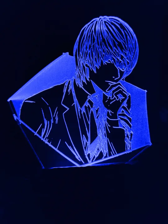 Акриловий світильник-нічник Зошит Смерті Лайт синій tty-n000835 Ціна