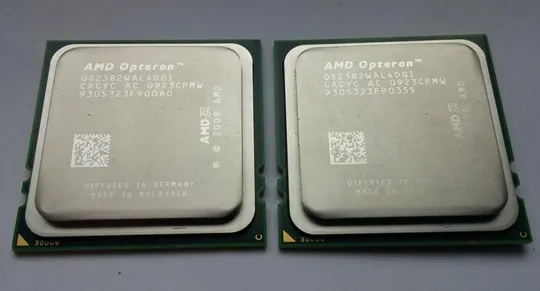 Два 4х ядерных процессора AMD Opteron 2382 2,6GHz OS2382WAL4DGI Socket F 1207 75W Вжив Ціна