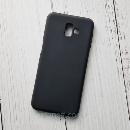 фото, Чохол Samsung J610F Galaxy J6 Plus 2018 для телефону силіконовий Чорний