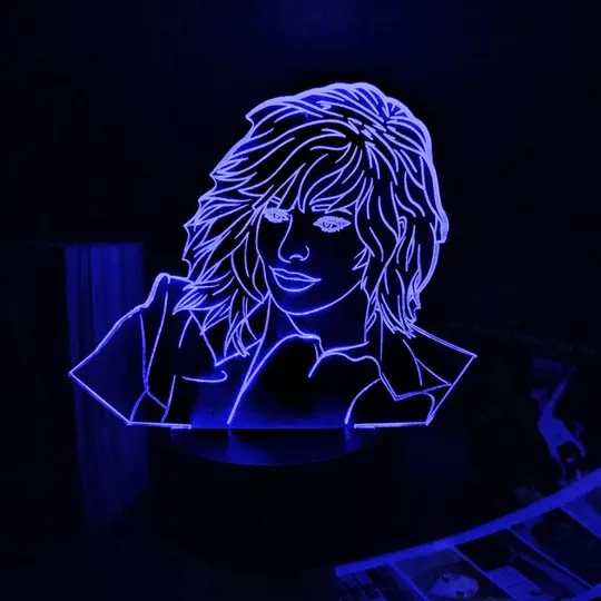 Акриловий світильник-нічник Mylene Farmer 2 синій tty-n002179 Ціна