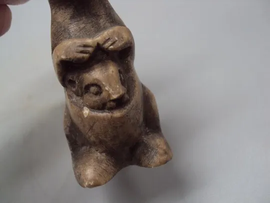 Фигура камень статуэтка миниатюра кенгуру с детенышем кенгуренком высота 7,5 см №13763 Інтернет-аукціон