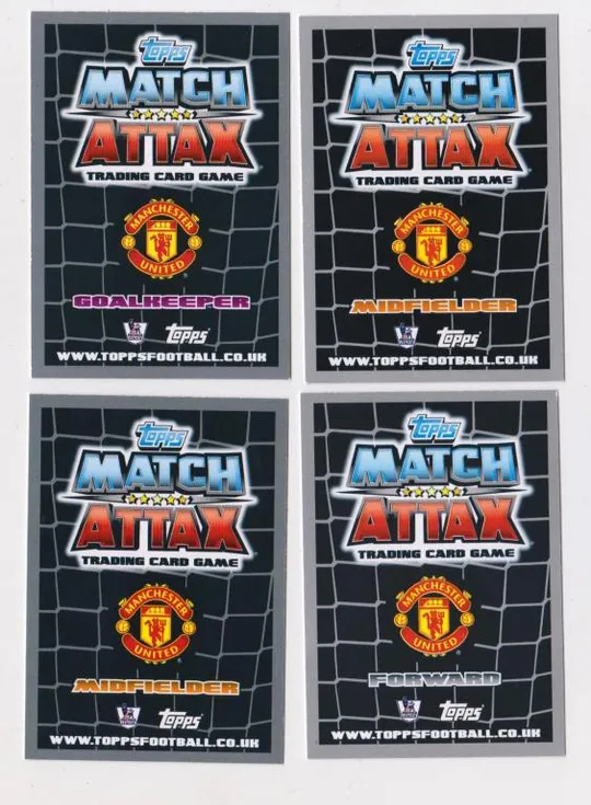 Купити Футбольные карточки MATCH ATTAX 2011-2012 Premier League = Футбольный клуб MANCHESTER UNITED = 4 шт#