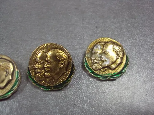 знак карл маркс ленин круглый лот 6 шт №12085 З аукціону
