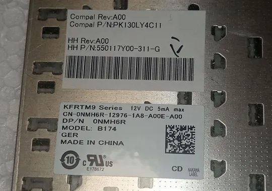 Клавіатура з ноутбука DELL Latitude E5420 CN-0NMH6R З аукціону