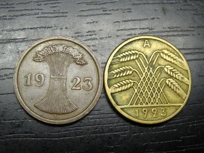 фото, Монети Німеччини 1923 A (Веймарська республіка - рентенмарка)