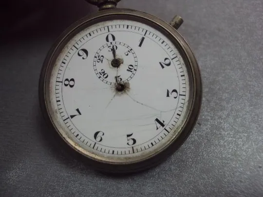 секундомер антикварный фарфоровый циферблат №3029 Продаж