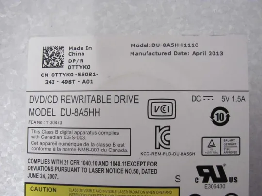 №262-4 DVD-привод 031H98 AP0SZ000300 для DELL Inspiron 15 3521 3421 3537 3721 5721 оригінал Де купити