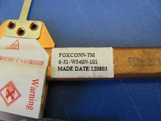 №54-9 Термотрубка системи охолодження 6-31-W540N-101 для TERRA (CLEVO) MOBILE 1529H 1220327 оригінал Продаж