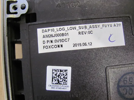 номер0991-1 Кришка дно піддон корпуса Нижний корпус (дно) для ноутбука Низ AM26J000B01 0V9DC7 для Dell Precision 7530 7540 M7540   оригінал Інструкція