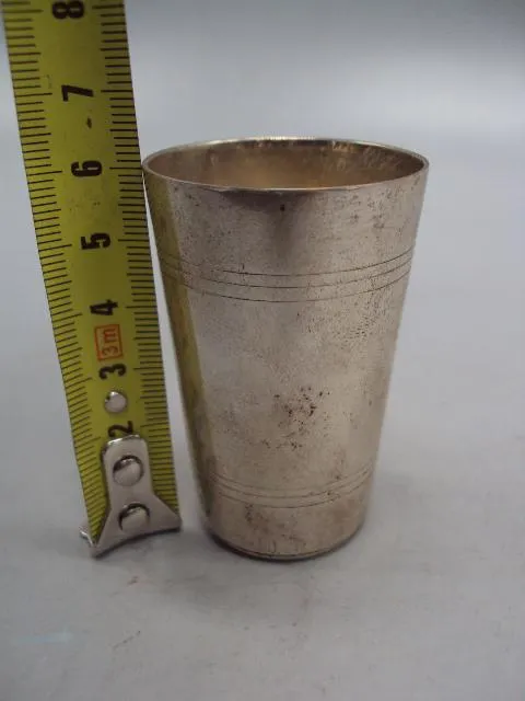 Рюмка стопка серебро 925 проба Украина Киев вес 44,38 г высота 6 см, диаметр 3,8 см №14330 Де купити