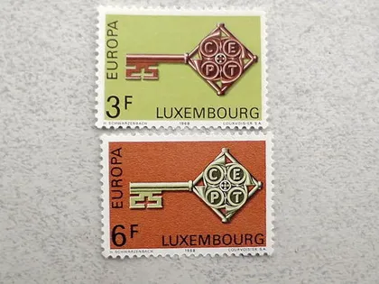 фото, Серія поштових марок Люксембург " Европа СЕРТ " 1968 рік **