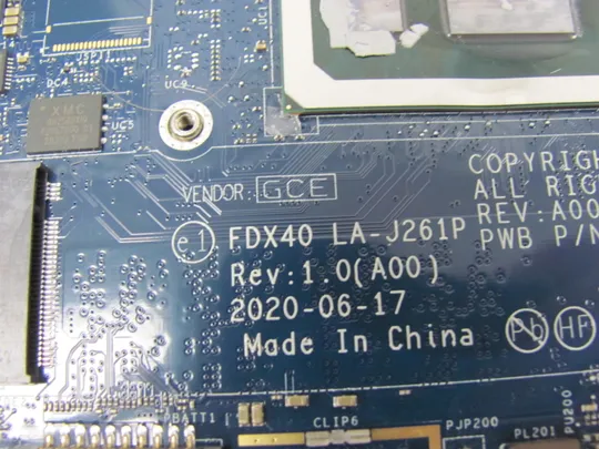 753-26 материська плата FDX40 LA-J261P SRGKX  для Dell Latitude 7310 E7310  оригінал Де купити