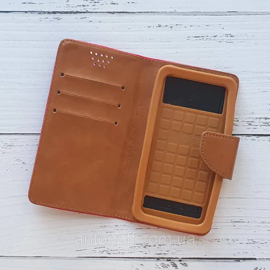 Книжка універсальна Mercury Goospery Slider / слайдер 4.5"-4.8" (13.9×7.2см) для телефона Red З аукціону