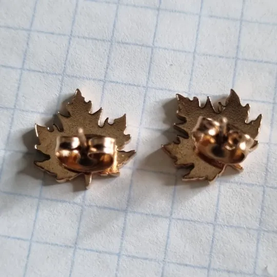 Сережки "Кленовий лист" Де купити