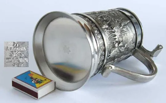 Олов&#039;яний кухоль 800 мл, Zinn95% Artina-SKS Austria Характеристики