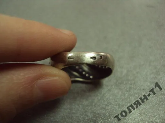 кольцо женское серебро 925" 4,48 г 18,5 р №15054 Де купити