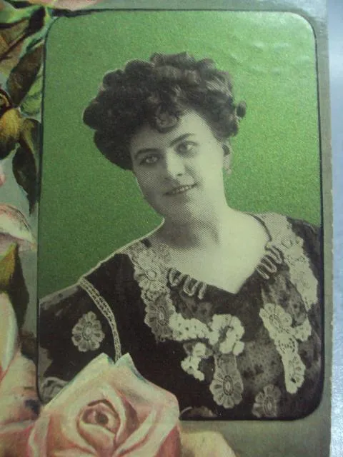 Купити открытка портрет девушки цветы одесса мостовое 1910 №1519