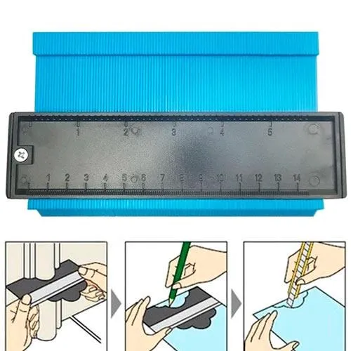 Шаблон для измерения очертаний 14см Контур для укладки ламината Ціна