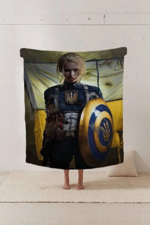 Купити Плед патриотический 3D Мощная защитница 20222422_A 12180 160х200 см