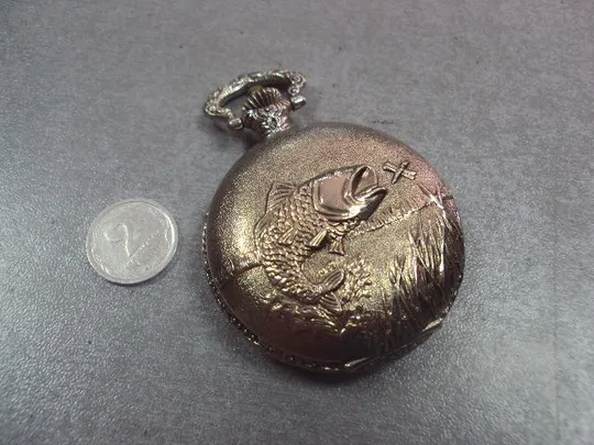 часы карманные cariole кварц гонконг рыба рыбка не на ходу №502 Ціна