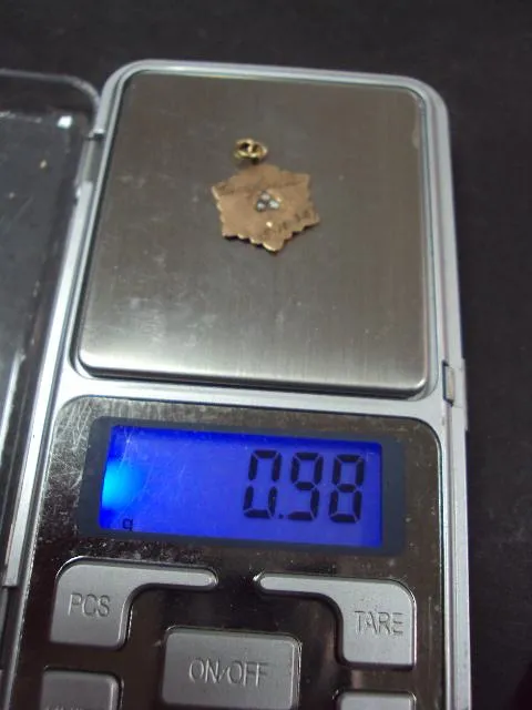 подвеска золото 585 франция 0.98 г  20 х 15 мм иудаика Продаж