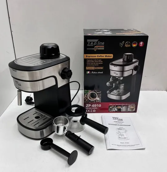 Кофеварка Эспрессо на 4 стакана Zepline ZP-6910, 2200Вт Інтернет-аукціон