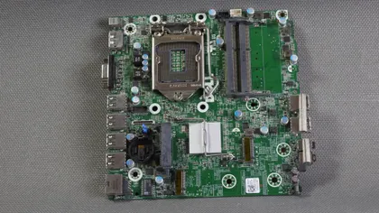 фото, Материнская плата miniITX DELL OptiPlex 9020m USFF (s1150, Q87, 2xDDR3, M.2, Desktop/Slim) Вживане