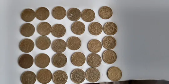 Монеты 25 копеек 1992 и 1994 года Продаж